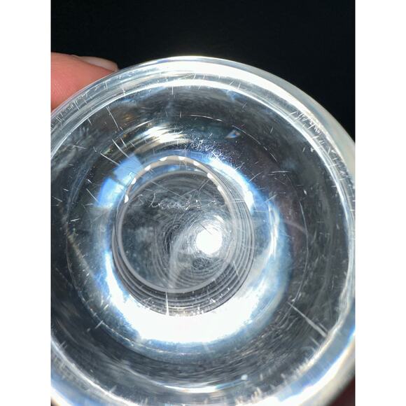 SIGNED VINTAGE MIDCENTURY STEUBEN EGG SWIRL PAPERWEIGHT - Picture 6 of 6